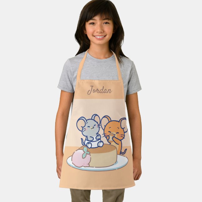 Anime Tuffy and Jerry Cheesecake Apron (Insitu)