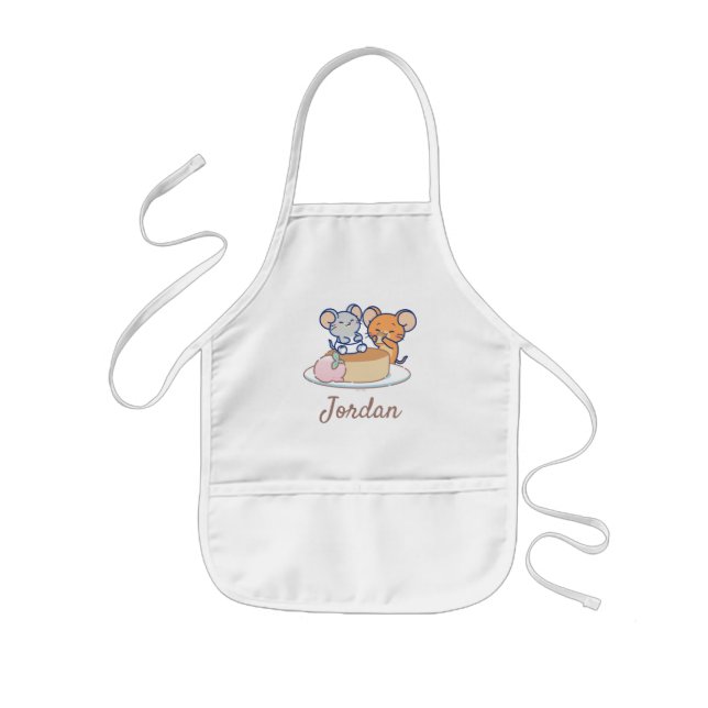 Anime Tuffy and Jerry Cheesecake Kids Apron (Front)
