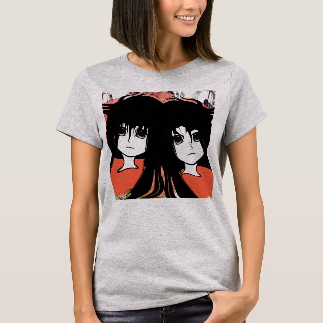 Anime Twins T-Shirt (Front)