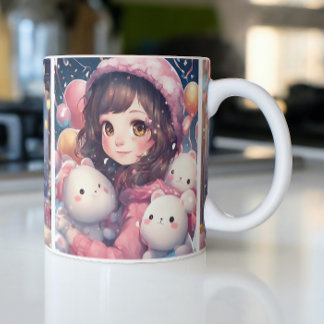 Anime Two-Tone Coffee Mug