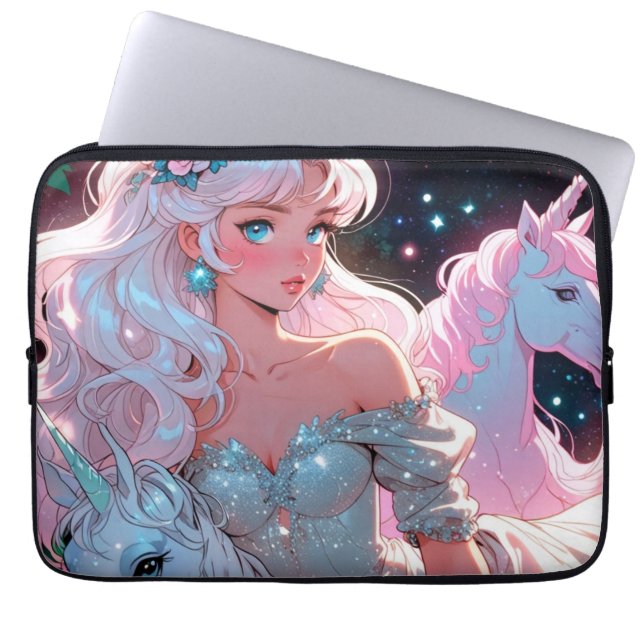 Anime Unicorn  Laptop Sleeve (Front)