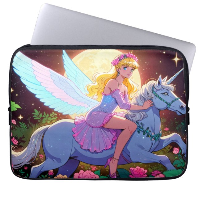 Anime Unicorn  Laptop Sleeve (Front)