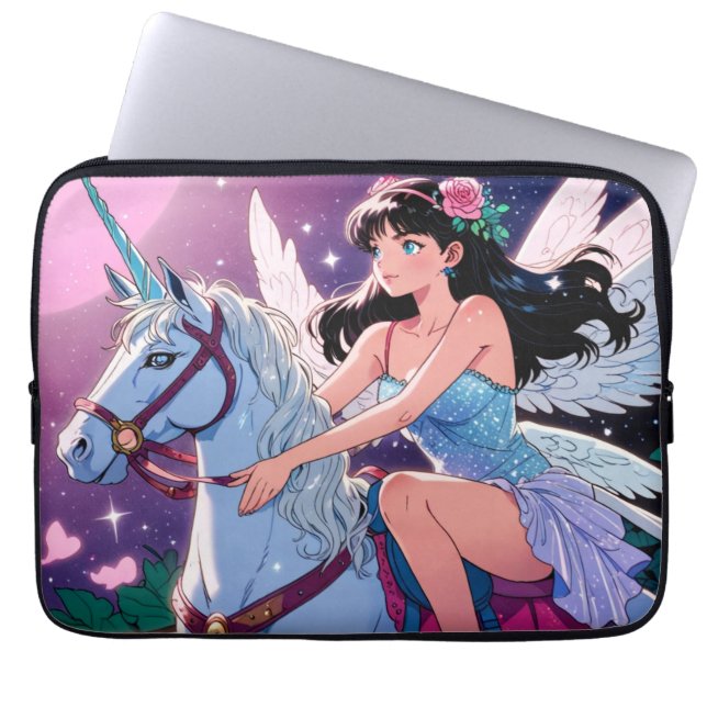 Anime Unicorn  Laptop Sleeve (Front)