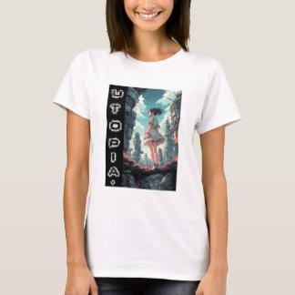 Anime Utopia Into The Future Design T-Shirt