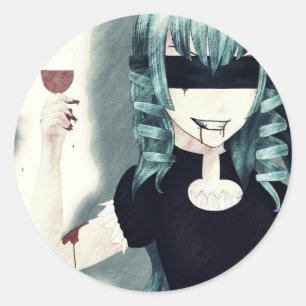 Anime vampire girl stickers