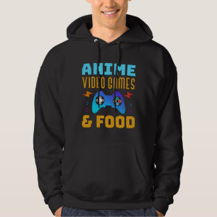 Anime, Video Games & Food   Lovely Design Hoodie