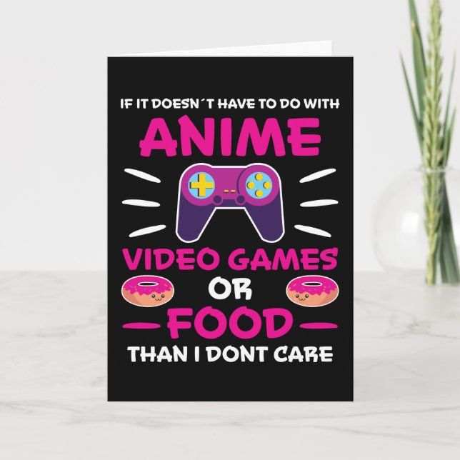 Anime Video Games Food Manga Japan Fun Kawaii Gift Card (Front)