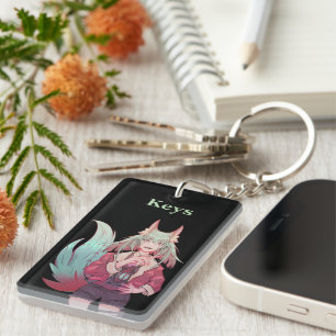 Anime, VTuber, keys Key Ring