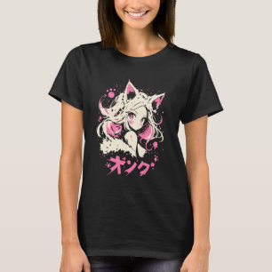 Anime Waifu Cute Anime manga Cat Girl Sweet Retro T-Shirt