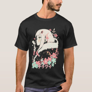 Anime Waifu Cute Anime Manga Cat Girl Sweet Retro T-Shirt