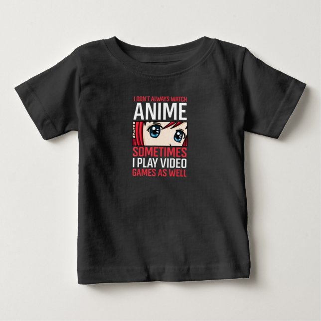 Anime Waifu Girl Eyes Video Games Gamer Gaming Quo Baby T-Shirt (Front)