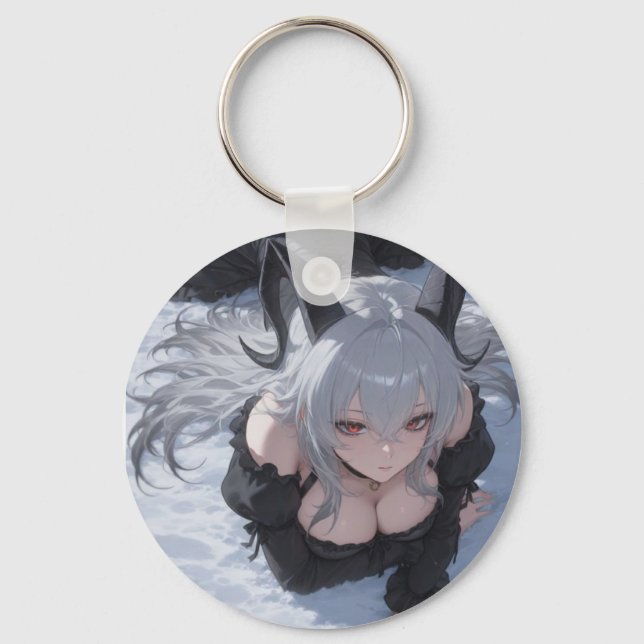 anime waifu key ring (Front)