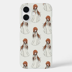 Anime Weeb Girl Manga Pattern Design  iPhone 16 Case