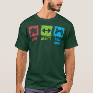 Anime, Weights, Video Games  Otaku Workout  T-Shirt