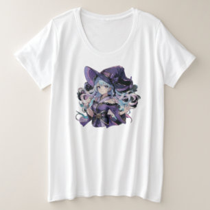 Anime/Witch/halloween Plus Size T-Shirt