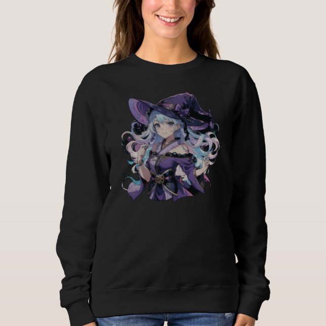 Anime/Witch/halloween  Sweatshirt (Front)