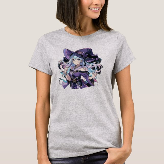 Anime/Witch/halloween  T-Shirt (Front)