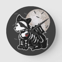 Anime Wolf Emo Goth Edgy Skeleton Halloween Dog Wa