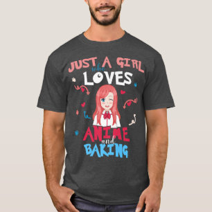 Anime Women Teen Girl Who Loves Baking T-Shirt
