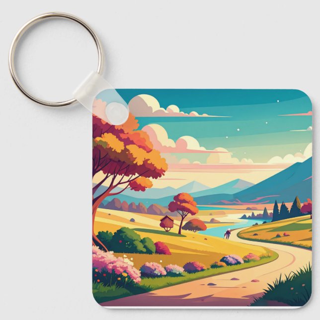 Anime world key ring (Front)