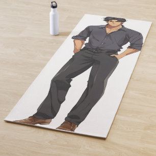 Anime Zaddy Handsome Man Yoga Mat