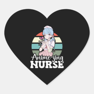 Anime-zing Nurse Japanese Anime National Nurse Day Heart Sticker
