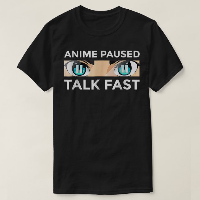 Animee Art Girls Animee Paused Talk Fasts Animee L T-Shirt (Design Front)