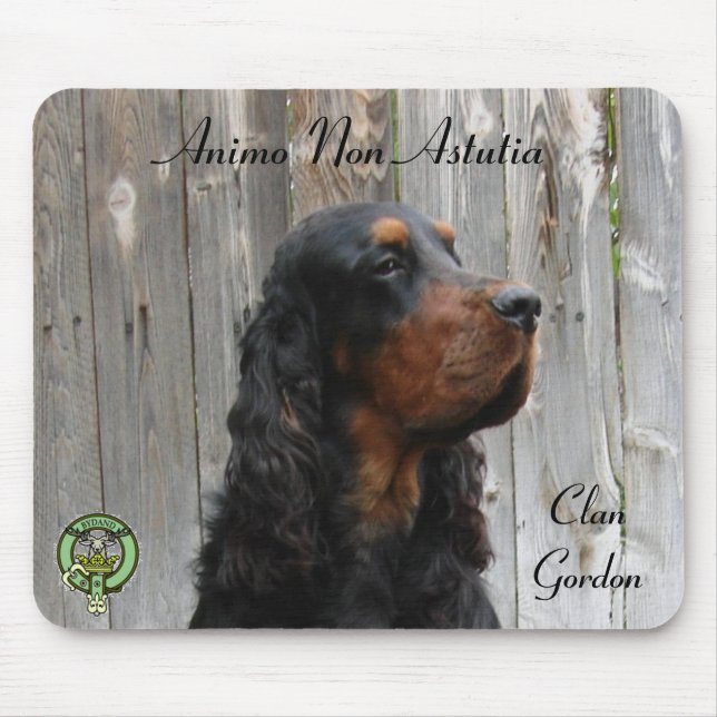 Animo Non Astutia, Gordon Setter Mousepad (Front)