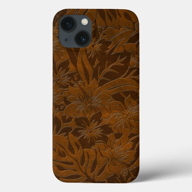 Anini Beach Faux Wood Hawaiian iPad Air cases (Back)