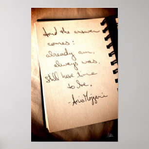 Anis Mojgani Quote [Art Print] Poster