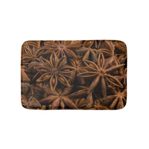 Anise Stars Pattern Bath Mat