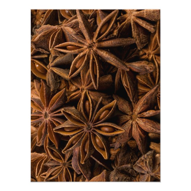 Anise Stars Pattern Photo Print (Front)
