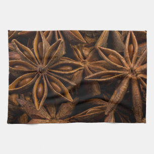 Anise Stars Pattern Tea Towel
