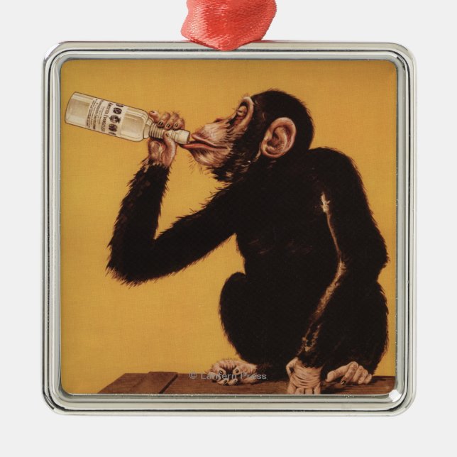 Anisetta Evangelisti Liquore da Dessert Metal Tree Decoration (Front)