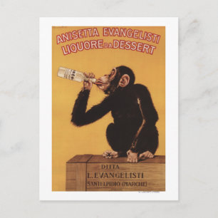 Anisetta Evangelisti Liquore da Dessert Postcard
