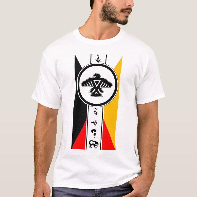 Anishinabek Dodem & 4 Directions T-Shirt (Front)