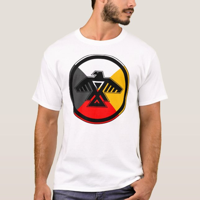 Anishinabek Dodem & 4 Directions T-Shirt (Front)