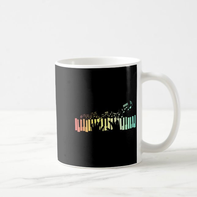 Anist Keyboards Music Notes Ano  Coffee Mug (Right)