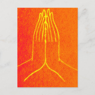 Anjali/Namaskara Mudra Postcard