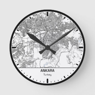 Ankara Clock City Line Art