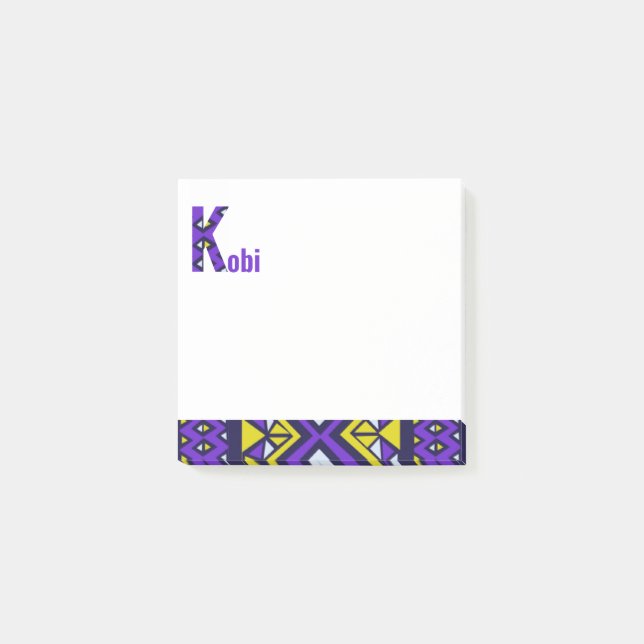 Ankara fabric design post it notes (Front)