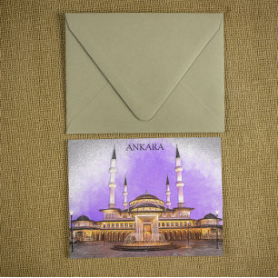 Ankara Turkey Kocatepe Mosque Postcard
