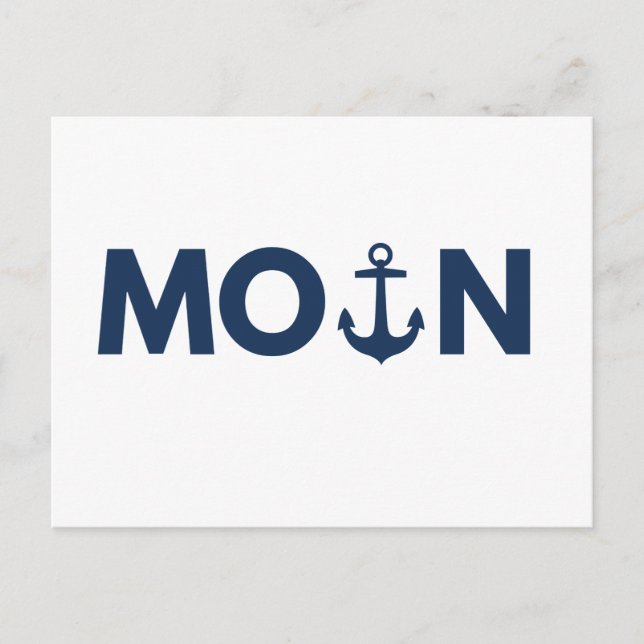 Anker Moin Northern Germany North Northern Lights  Postcard (Front)