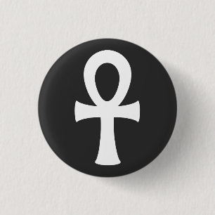 Ankh 3 Cm Round Badge