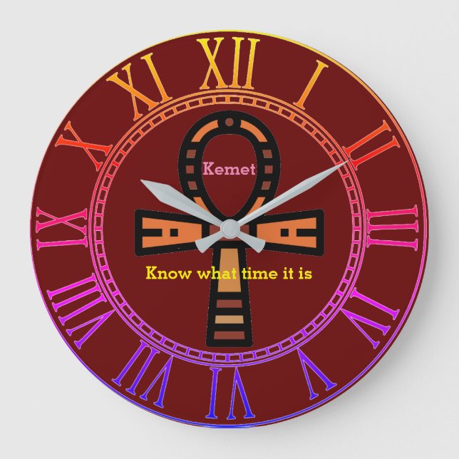 Ankh Acrylic Wall Clock (Front)