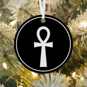 Ankh Egyptian Symbol Metal Tree Decoration