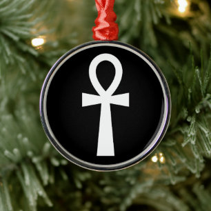 Ankh Egyptian Symbol Metal Tree Decoration