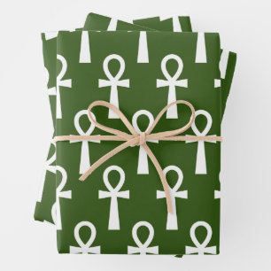 Ankh Egyptian Symbol Wrapping Paper Sheet