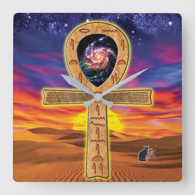 Ankh Large Clock (Front)