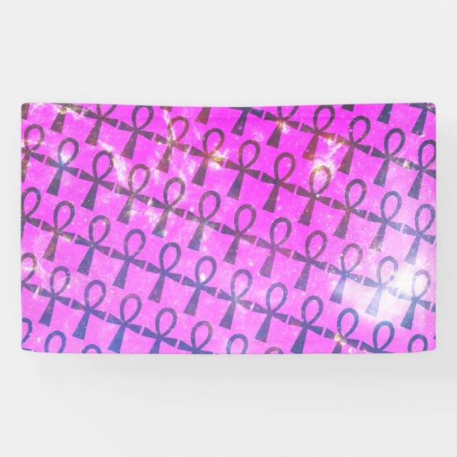 Ankh Pattern Banner (Horizontal)